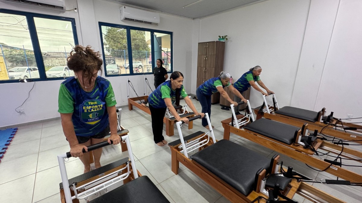 Pilates gratuito melhora rotina e saúde de alunos em PVH