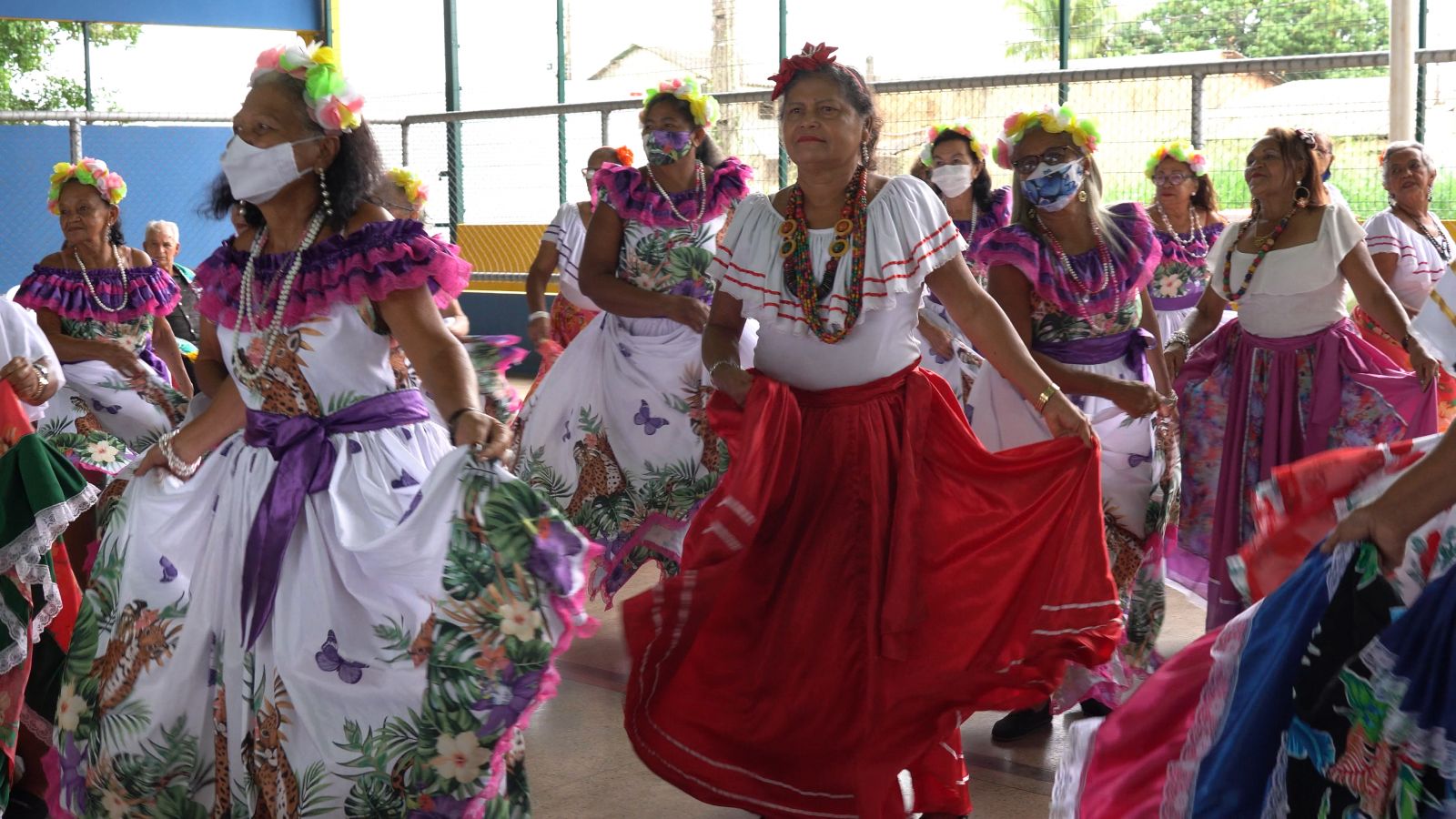 O evento contou com a apresentação do Grupo de Carimbó do Sesi 