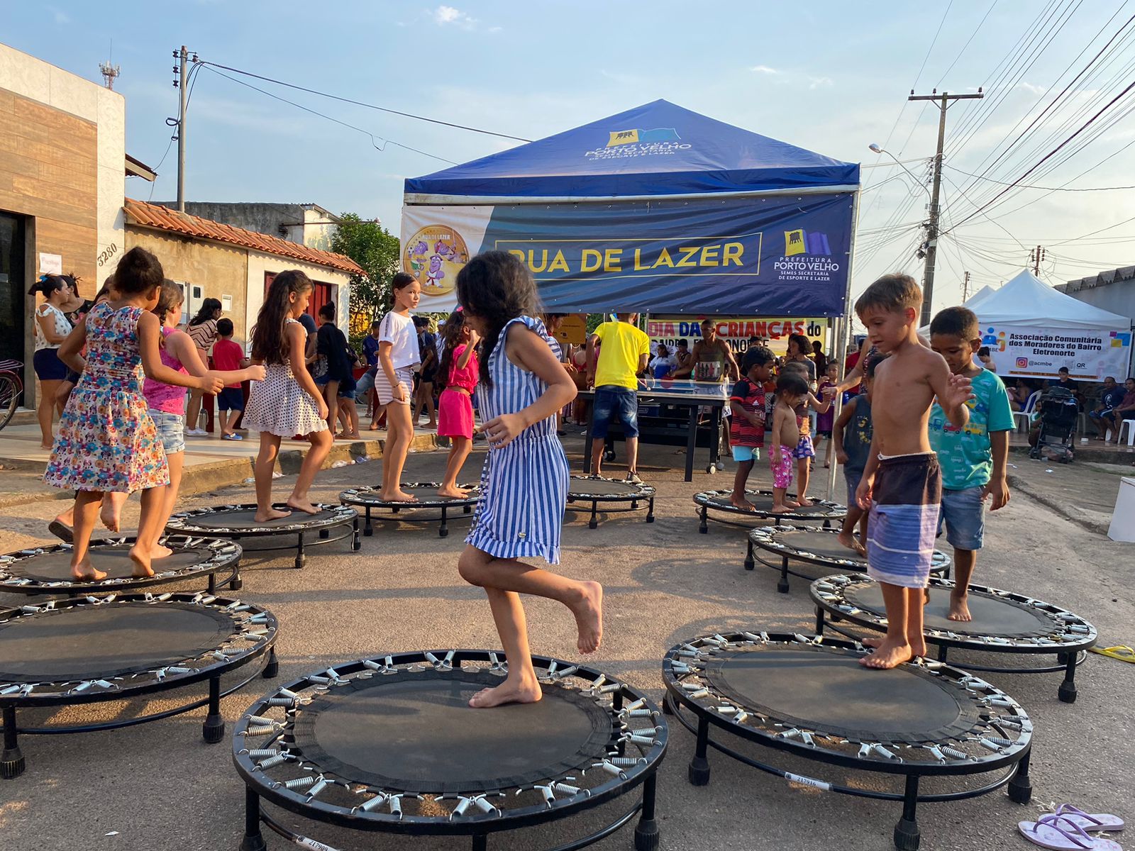 O projeto Rua de ​Lazer proporciona um dia especial com muitas atividades