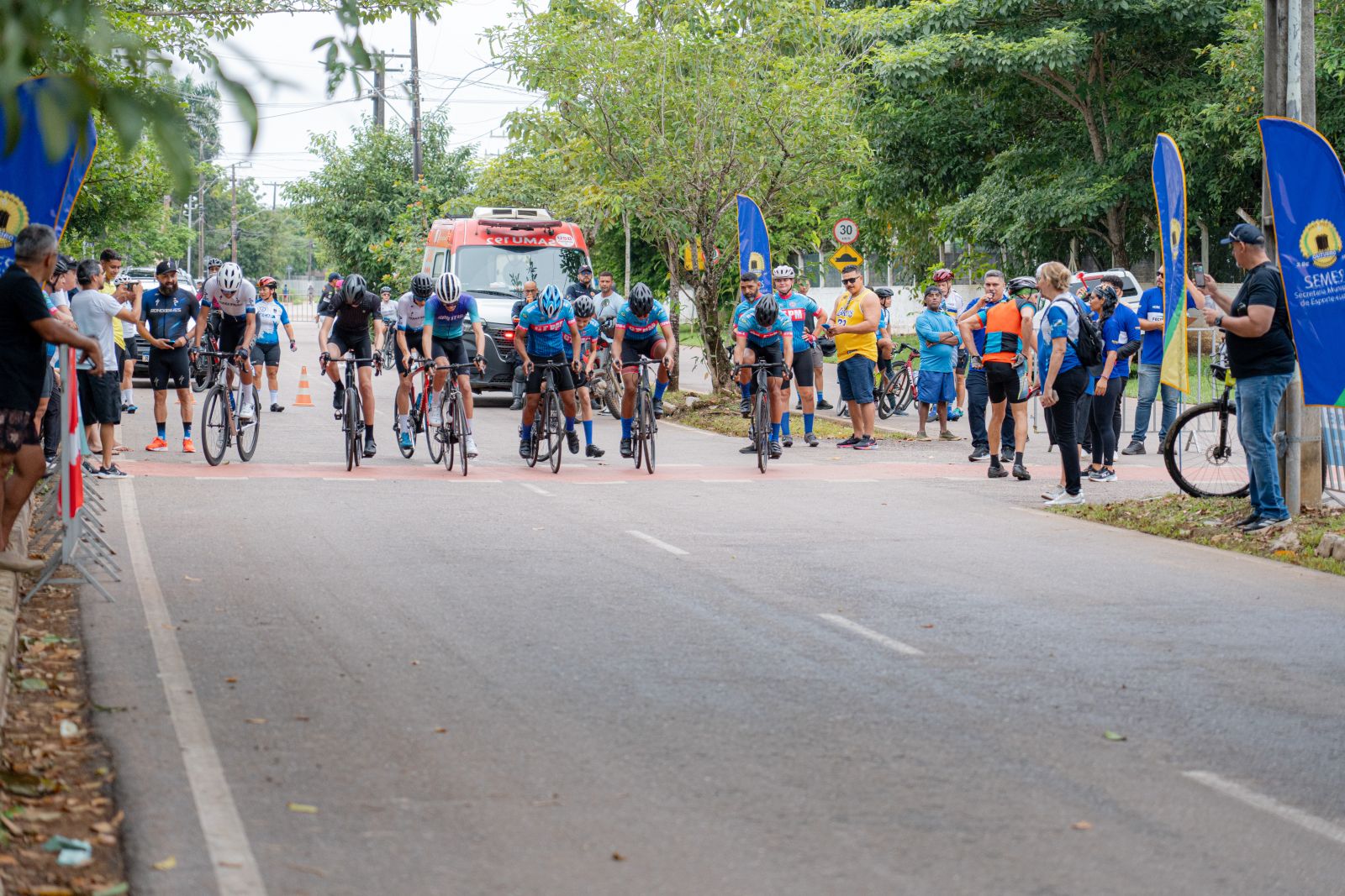 A etapa reuniu ciclistas de todo o estado