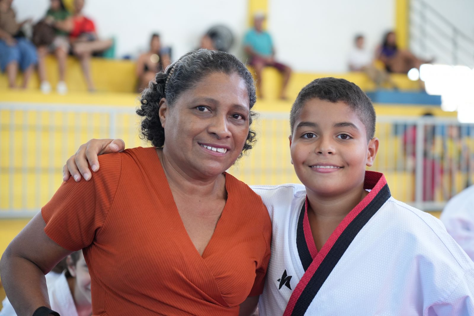  Eunice, mãe de Luís Henrique, praticante de taekwondo