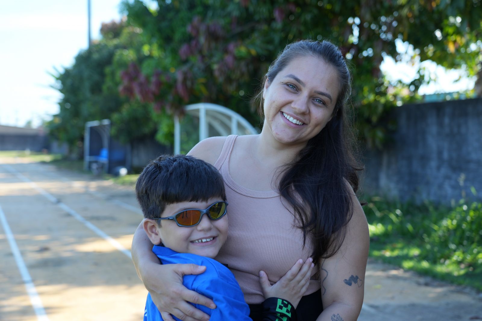 Engenheira civil Indiara Cordeiro é mãe do Lorenzo Souza