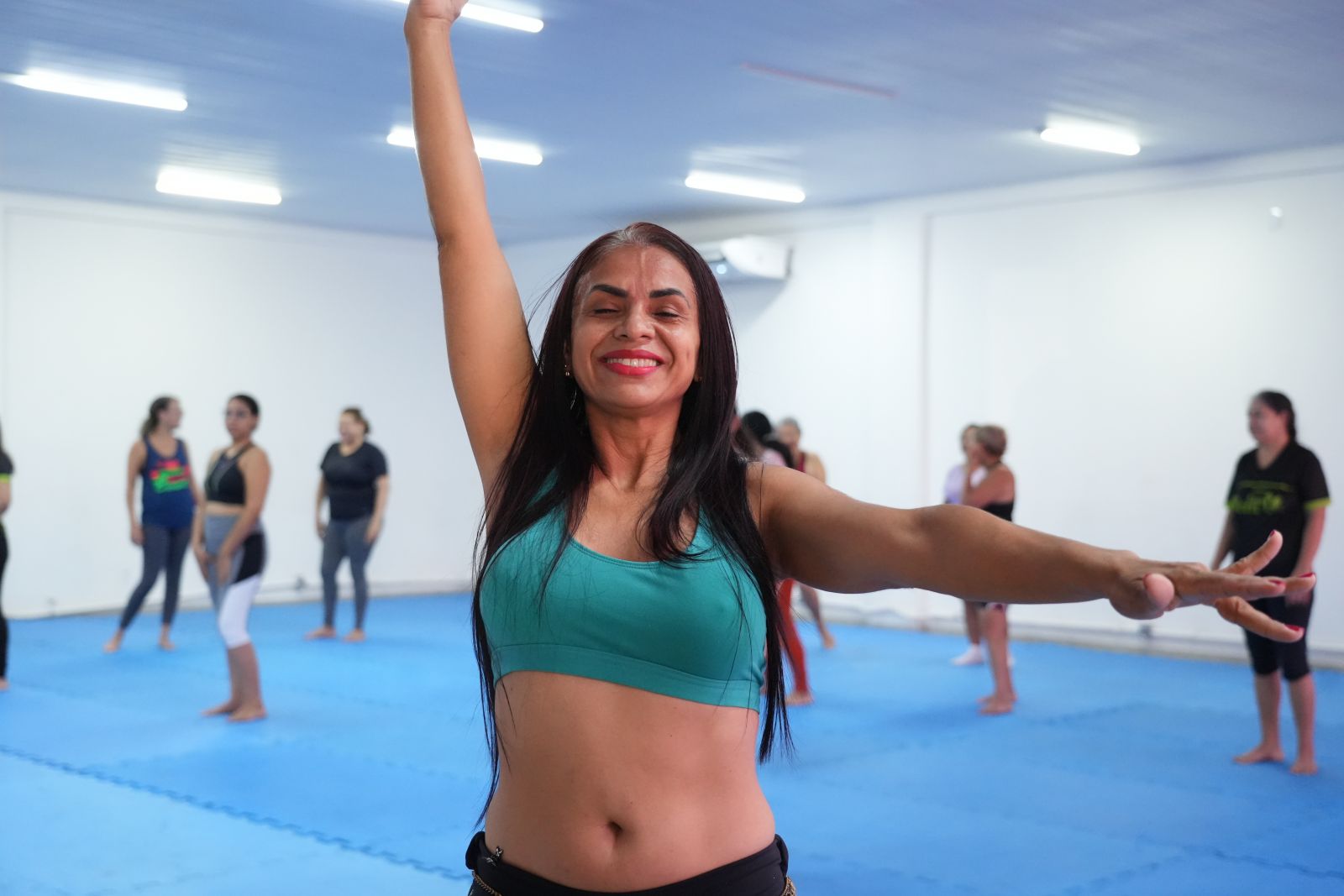  Irene Farias está participando das aulas para melhorar a autoestima