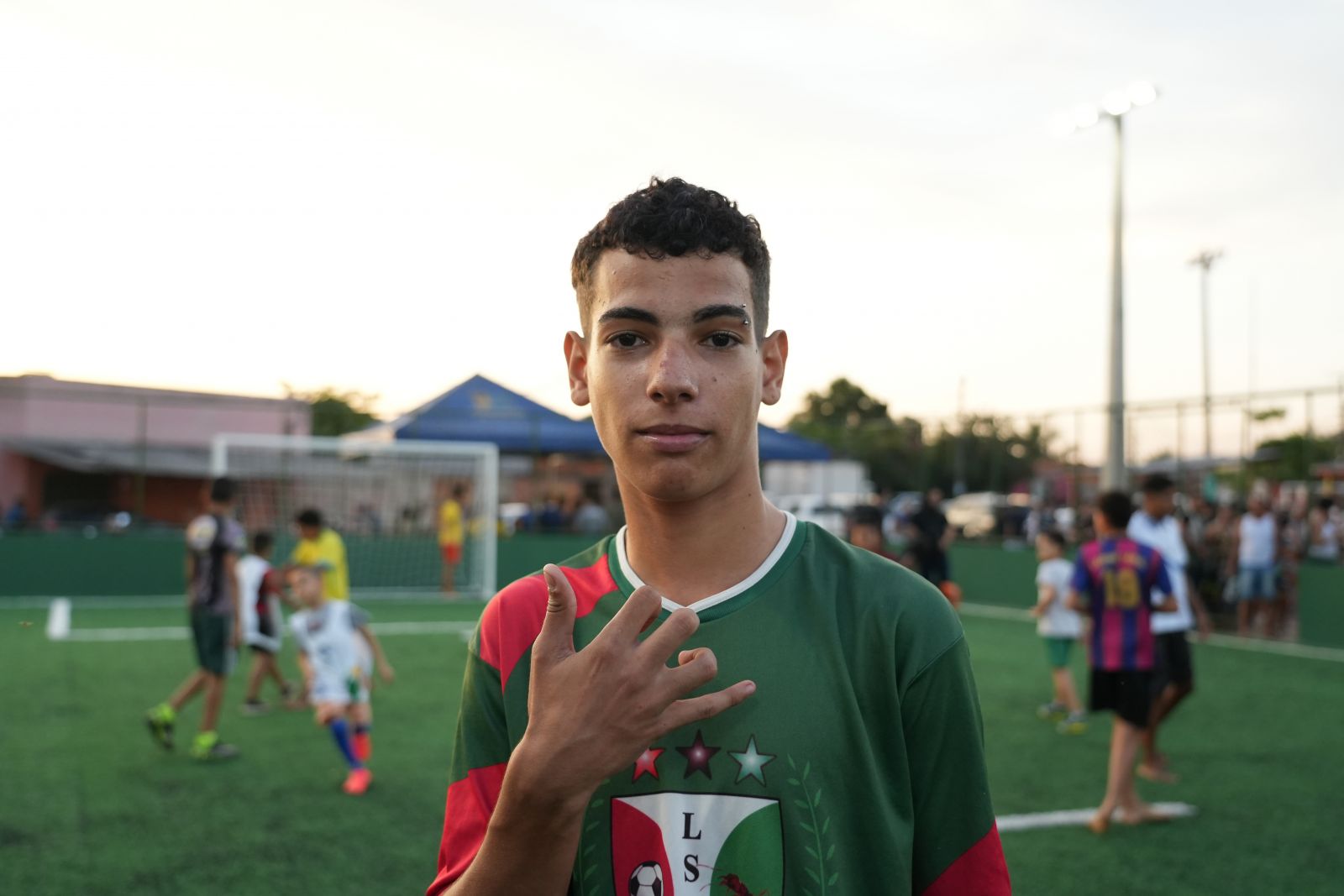 Luan Ferreira sempre sonhou em ter um local seguro para jogar bola com os amigos