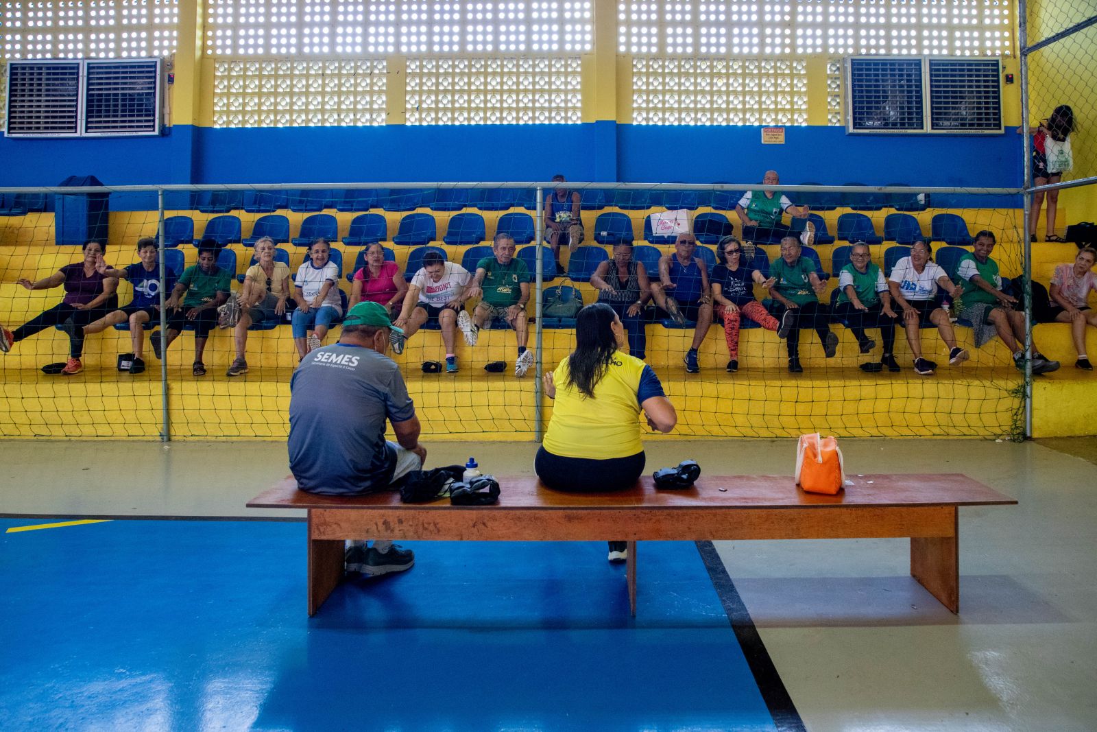 Exercícios são acompanhados pelos profissionais da Semes