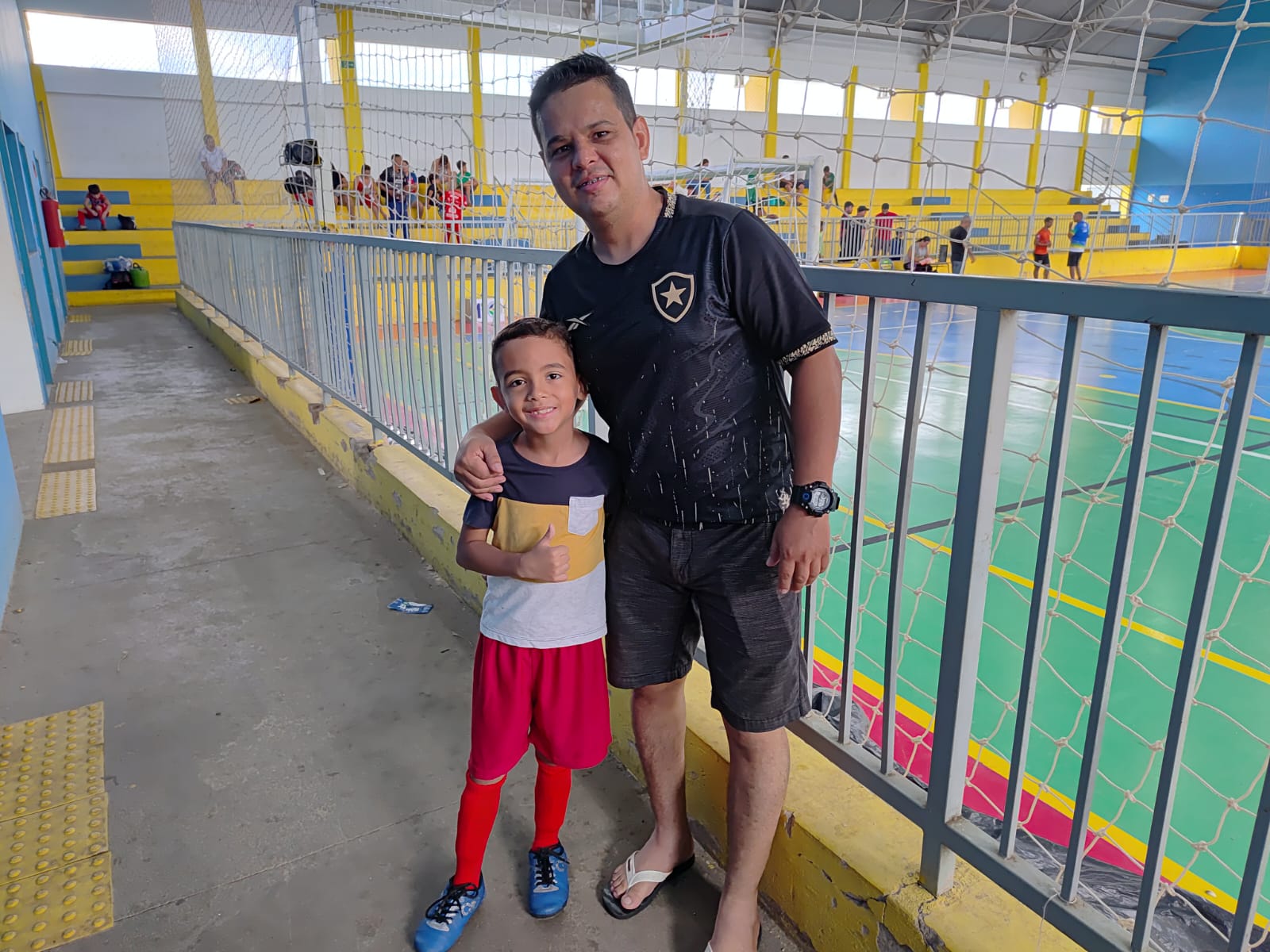 Rodrigo de Oliveira, pai do Arthur Ângelo de 7 anos